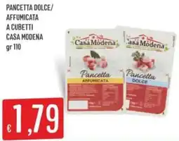 Sisa Pancetta dolce/ affumicata a cubetti CASA MODENA offerta
