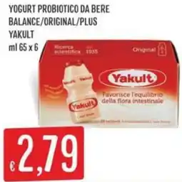 Sisa Yogurt probiotico da bere balance/original/plus YAKULT offerta