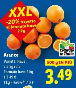 Lidl Arance offerta