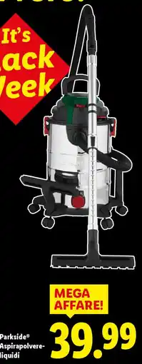 Lidl Parkside Aspirapolvere- liquidi offerta