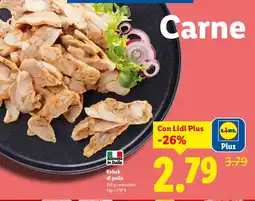 Lidl Kebab di pollo offerta