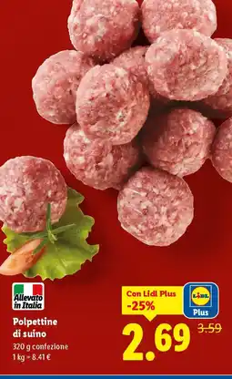 Lidl Polpettine di suino offerta