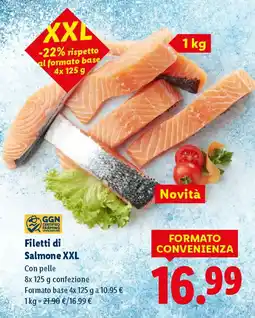 Lidl Filetti di Salmone XXL offerta