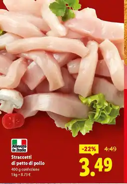 Lidl Straccetti di petto di pollo offerta