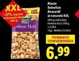 Lidl Alesto Selection Anacardi al naturale XXL offerta
