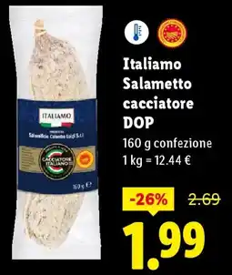 Lidl Italiamo Salametto cacciatore DOP offerta