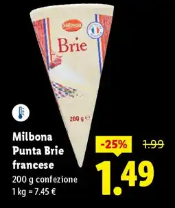 Lidl Milbora Punta Brie francese offerta
