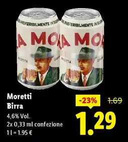 Lidl Moretti Birra offerta