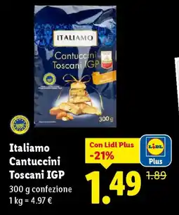 Lidl Italiamo Cantuccini Toscani IGP offerta