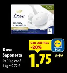Lidl Dove Saponetta offerta