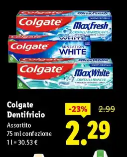 Lidl Colgate MaxWhite offerta