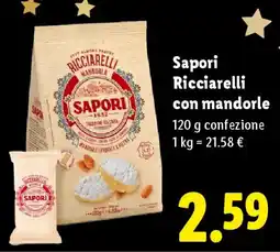 Lidl Sapori Ricciarelli con mandorle offerta