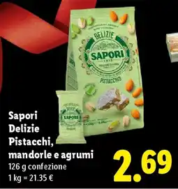 Lidl Sapori Delizie Pistacchi, mandorle e agrumi offerta