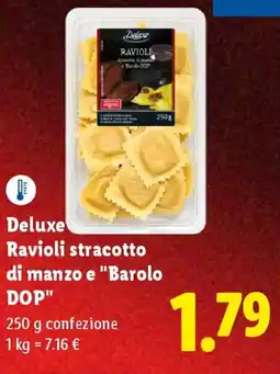 Lidl Deluxe Ravioli stracotto di manzo e "Barolo DOP" offerta