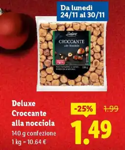 Lidl Deluxe Croccante alla nocciola offerta