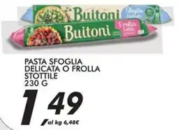 Coop Buitoni pasta sfoglia delicata o frolla stottile offerta
