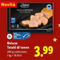 Lidl Deluxe Tataki di tonno offerta