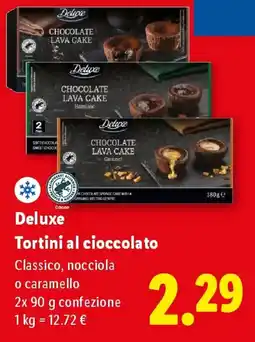 Lidl Deluxe Tortini al cioccolato offerta