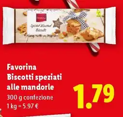 Lidl Favorina Biscotti speziati alle mandorle offerta