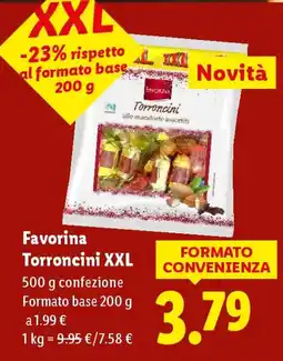 Lidl Favorina Torroncini XXL offerta