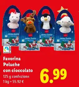 Lidl Favorina Peluche con cioccolato offerta