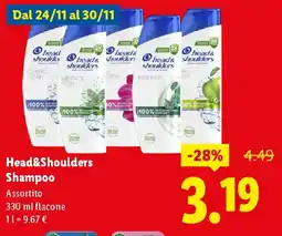 Lidl Head&Shoulders Shampoo offerta