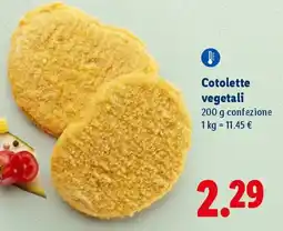 Lidl Cotolette vegetali offerta