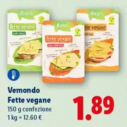 Lidl Vemondo Fette vegane offerta