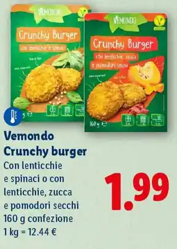 Lidl Vemondo Crunchy burger offerta
