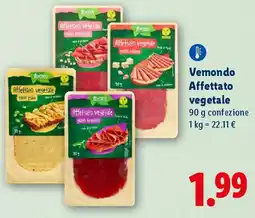 Lidl Vemondo Affettato vegetale offerta