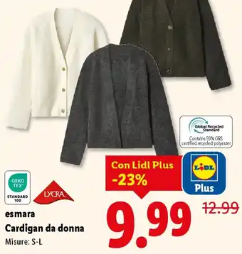 Lidl esmara Cardigan da donna offerta