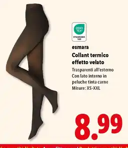 Lidl esmara Collant termico effetto velato offerta
