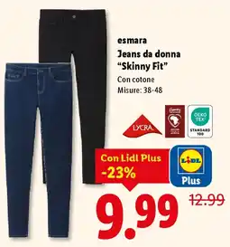 Lidl esmara Jeans da donna "Skinny Fit" offerta