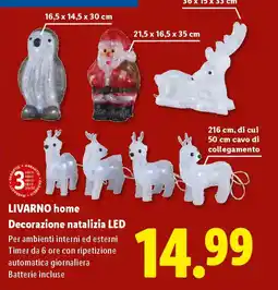 Lidl LIVARNO home Decorazione natalizia LED offerta