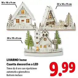 Lidl LIVARNO home Casetta decorativa a LED offerta