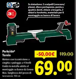 Lidl Parkside Tornio offerta