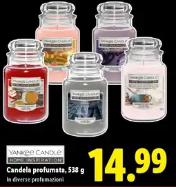 Lidl YANKEE CANDLE HOME INSPIRATION Candela profumata, offerta