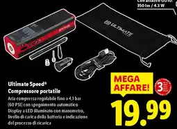 Lidl Ultimate Speed Compressore portatile offerta