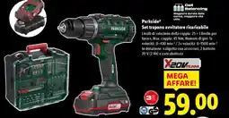 Lidl Parkside Set trapano avvitatore ricaricabile offerta