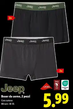 Lidl Jeep Boxer da uomo, 2 pezzi offerta