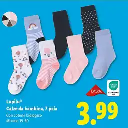Lidl Lupilu Calze da bambina, 7 paia offerta