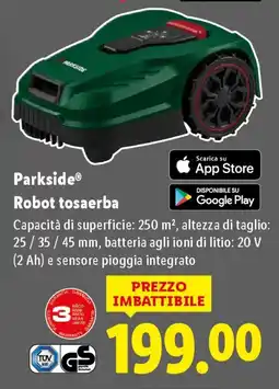 Lidl Parkside Robot tosaerba offerta