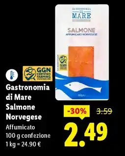 Lidl Gastronomia di Mare Salmone Norvegese offerta