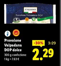 Lidl Provolone Valpadana DOP dolce offerta