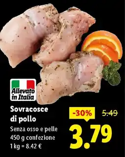 Lidl Sovracosce di pollo offerta