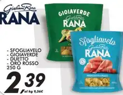 Coop Giovanni rana sfogliavelo, gioiaverde, duetto e oro rosso offerta
