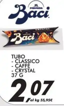 Coop Baci tubo classico, caffè e crystal offerta