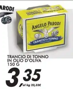 Coop Angelo parodi trancio di tonno in olio d'oliva offerta