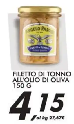 Coop Angelo parodi filetto di tonno all'olio di oliva offerta