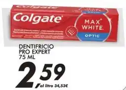 Coop Colgate dentifricio pro expert offerta